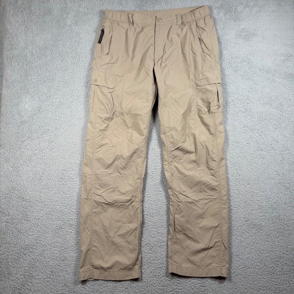 The North Face Other - The North Face Mens Cargo Hiking Trail Pants Tan Khaki Nylon Sz Large Long 36x32